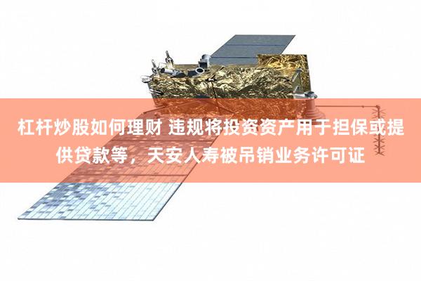 杠杆炒股如何理财 违规将投资资产用于担保或提供贷款等，天安人寿被吊销业务许可证
