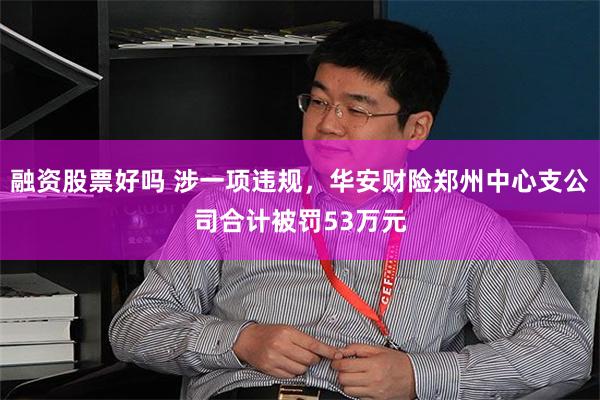 融资股票好吗 涉一项违规，华安财险郑州中心支公司合计被罚53万元