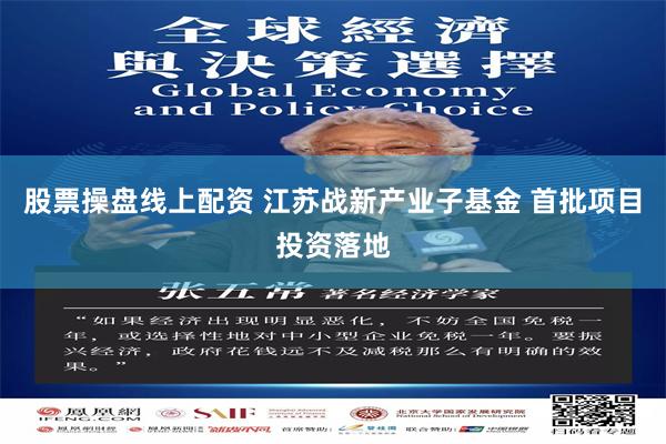 股票操盘线上配资 江苏战新产业子基金 首批项目投资落地